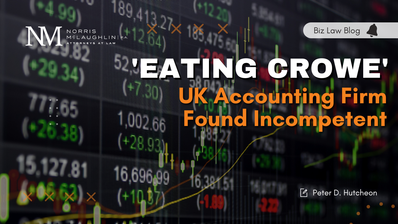 ‘Eating Crowe’: UK Accounting Firm Found Incompetent