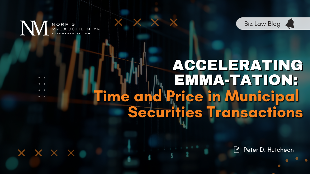 ACCELERATING EMMA: Time and Price in Municipal Securities Transactions