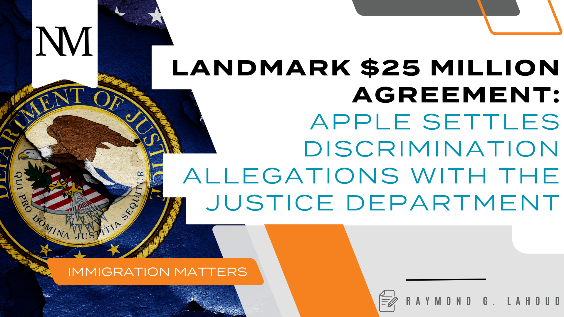 Landmark $25 Million Agreement: Apple Settles Discrimination Allegations with the Justice Department