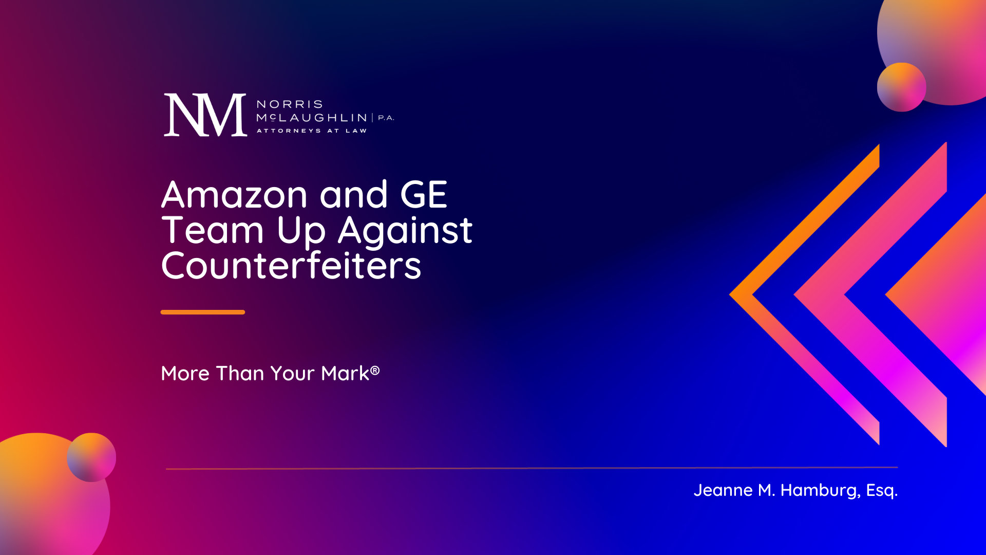 Amazon and GE Team Up Against Counterfeiters