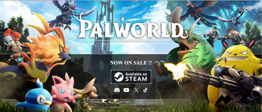 Ad from Palworld game