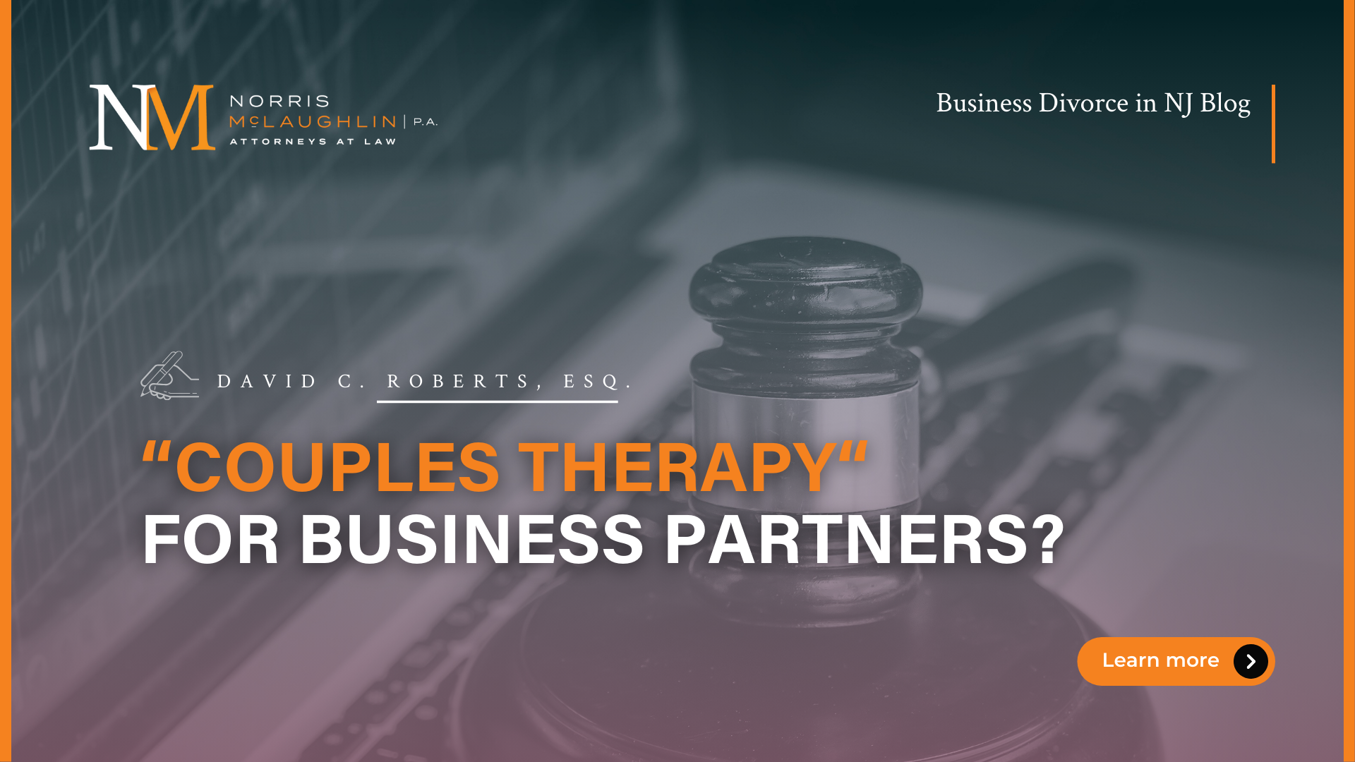 “Couples Therapy” For Business Partners?