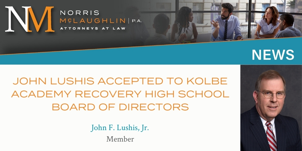John Lushis Accepted to Kolbe Academy Recovery High School Board of Directors
