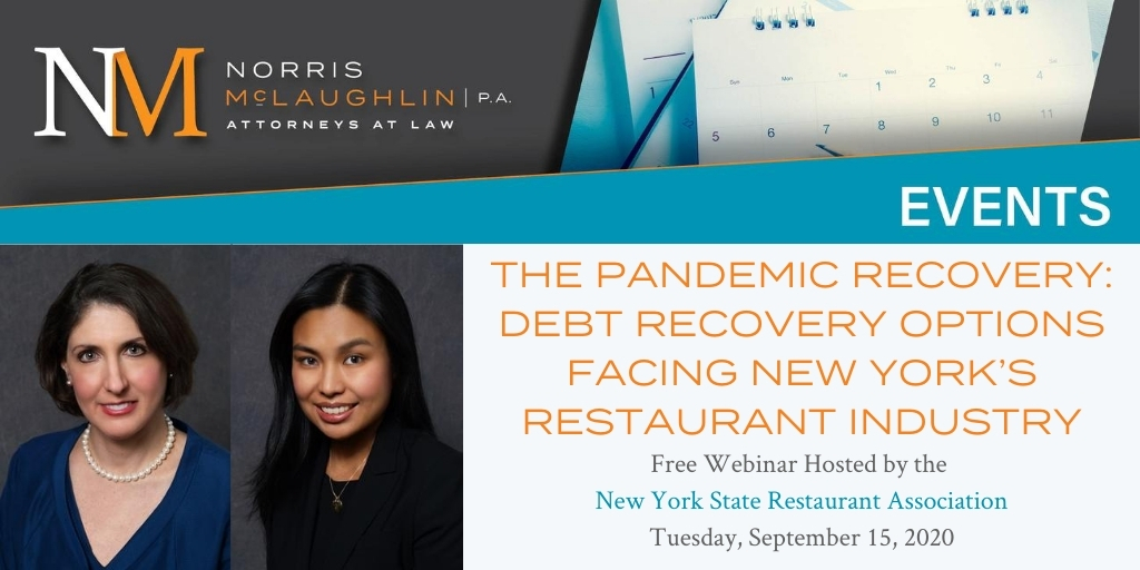 The Pandemic Recovery: Debt Recovery Options Facing New York’s Restaurant Industry