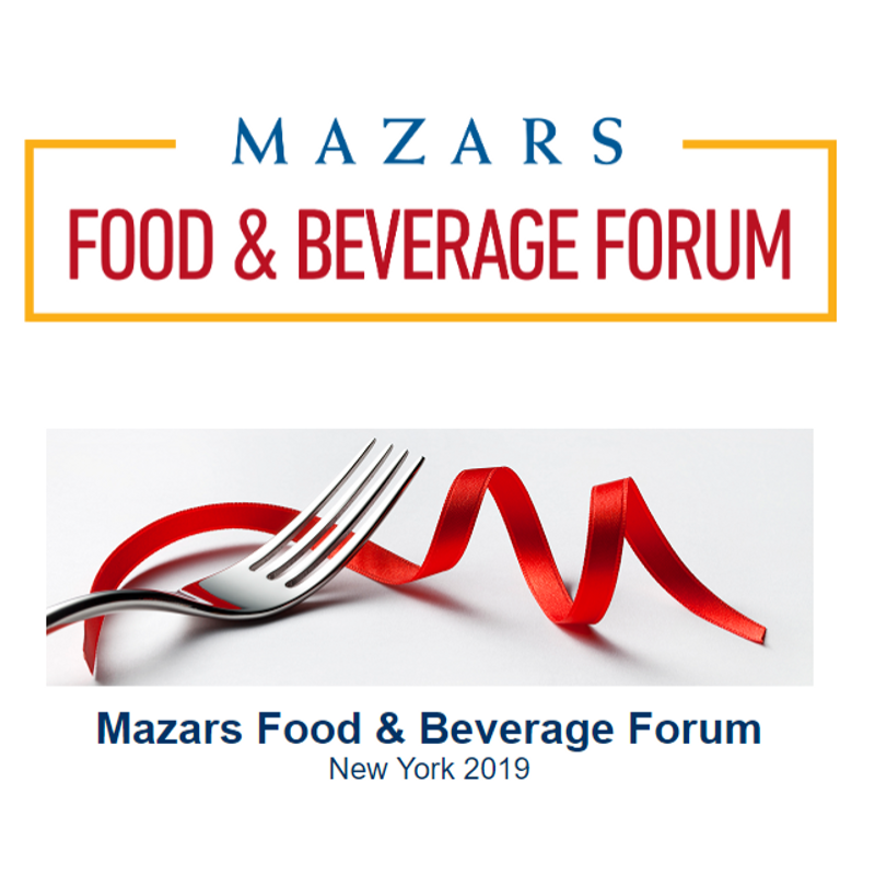 Mazars New York 2019 Food & Beverage Executive Forum