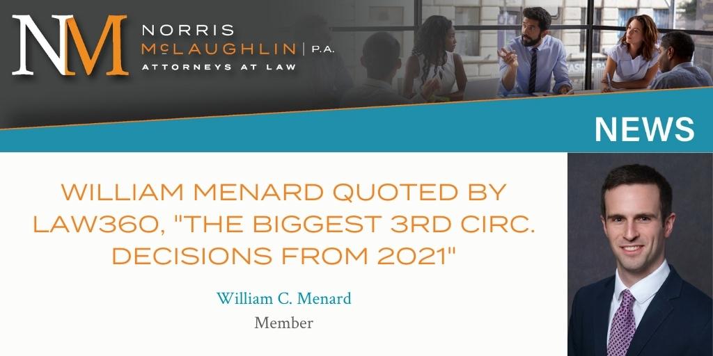 William Menard Quoted by Law360